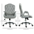 thumbnail image 3 of Vinsetto Chaise de Bureau à Domicile Chaise de Bureau à Hauteur Réglable avec Fonction d'Inclinaison, 3 of 10