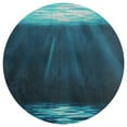 thumbnail image 3 of Bright Sunshine Through Deep Blue Sea Round Rugs -Washable Non-Slip Small Round Area Rug Throw Soft Circle Rugs for Bedroom, Modern Print Indoor Carpet for Entryway Sofa Living Room, 3 of 6