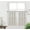 Light Beige, variant on Kitchen Curtains 36 Inch Cafe Curtain Tiers, Light Filtering Linen Textured Short Curtains for Bathroom, Semi Sheer Farmhouse Small Window Curtain Rod Pocket 2 Panels (Dark Grey)