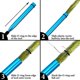 thumbnail image 5 of Wacky Worm Tool, Wacky Rig Tool, juego de gusanos Wacky de bajo de aluminio con suministros de pesca con cebo de junta tórica (azul) (1 unidad) JAMW Sencillez, 5 of 5
