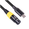 thumbnail image 1 of Cable USB C una XLR Hembra Tipo C Macho una XLR Hembra de 3 Conector de Cable de MicróFono Cable de Datos de Audio de Computadora 3 Metros, 1 of 5