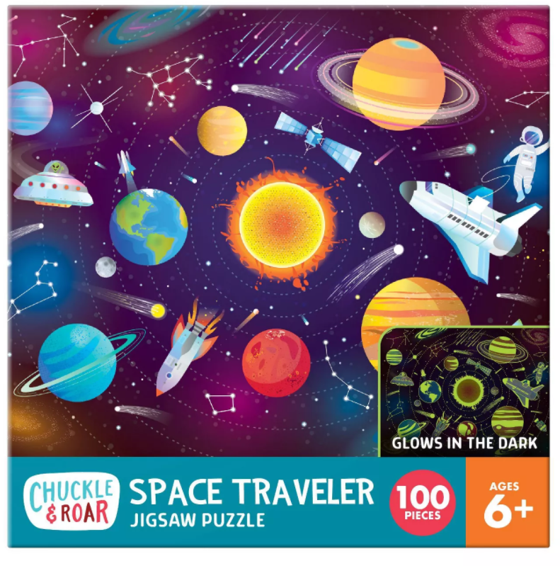 Chuckle & Roar Roar-Outerspace Puzzle 100pc