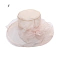 thumbnail image 1 of Flor Red Hilo Sombrero para el sol Playa Protector solar Sombrero para el sol Mujer Organza Sombrero de copa Wmkox8yii jkg5771, 1 of 2