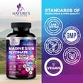 thumbnail image 5 of Magnesium Glycinate Supplement 250mg - 100% Chelated & Purified - to Support Sleep, Heart Health, Muscles, & Bone Strength - Best Absorption Magnesium Glycinate Capsules, Bottled in USA - 60 Tablets, 5 of 10