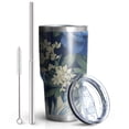 thumbnail image 2 of 30oz Pioneer Flower Tumblers Stainless Steel Tumbler with Lid and Straw,Vacuum Insulated Double Wall Travel Tumbler Cups Mug with Cleaning Brush for Coffee,Tea, 2 of 7