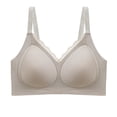 thumbnail image 2 of Ashirexll Plus Size Bras for Women, Bras for Women No Underwire, Lace Bralette Solid Color Strap Wrap Hollow Out, 2 of 3