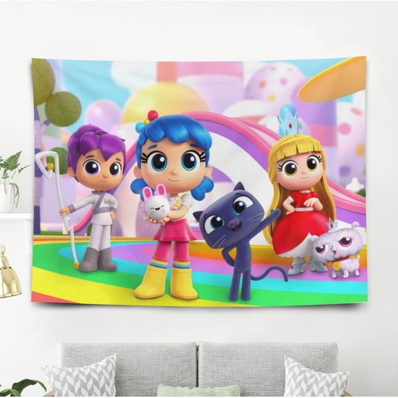 True and the Rainbow Kingdom Banner Tapestry Backdrop Party Supplies Wall Decor Birthday Gift