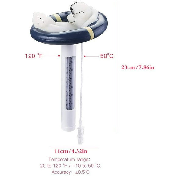 Thermomètre de Température de l'Eau Flottant de Bouée de Spa de Piscine °C °F Température 1ML Huile de Gril pour la Cuisson