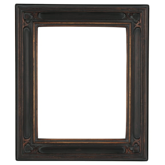 Creative Mark Museum Collection Gothic Ornate Picture Frame - 12"x16", Black Gold Oil Painting Frames | Closed Corner High-End Antique Style Frames | Open Back Frames with No Glass or Backing
