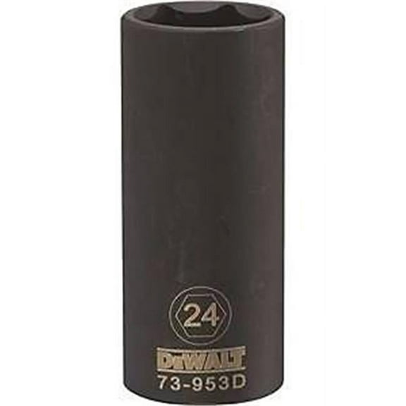 Stanley Tools 7515331 DWMT73953OSP Impact 0.5 Drive 6 Point Socket, 24 mm