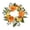 Orange, variant on Eolstice Artificial Floral Wreath, 19.6In Spring Summer Wreath Handmade Decorative Door Wreath, Farmhouse Greenery Wreath For Front Door Wall Wedding Home Decor,White
