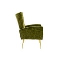 thumbnail image 4 of Accent Chair, Modern Leisure Single Chair with Rose Golden Feet, Upholstered Reading Chair Armchiar, 4 of 8