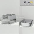 thumbnail image 3 of PawHut XL Stainless Steel Cat Litter Box with High Wall Side, Scoop, 3 of 10
