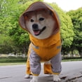 thumbnail image 6 of 4 Legs Dog Rain Jackets Removable Hoods Design Weatherproof Raincoat Outdoor Gear For Pet Dog Fashion Walking Gear, 6 of 9