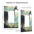 thumbnail image 5 of Zufioo Majestic Ostrich In Forest Print Switch Wall Plate, Dustproof and Heat-resistant Decorative Wall Switch Cover, Suitable for Residential and Commercial Areas-Mid-size, 5 of 8