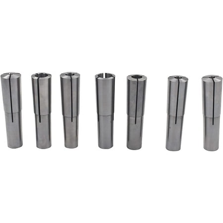 

waltyotur MT2 Morse Taper Collet Set Bore Size 1/8-1/2 inch for Machining Turning 7 Pack