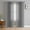 Gray, variant on Turquoise Ombre Semi Sheer Window Curtains 45 Inches Long, Farmhouse Teal Gradient Modern Art Rod Pocket Voile Silky Chiffon Curtain Treatment Drapes for Kitchen, Living Room, 52"x45", 2 Panels