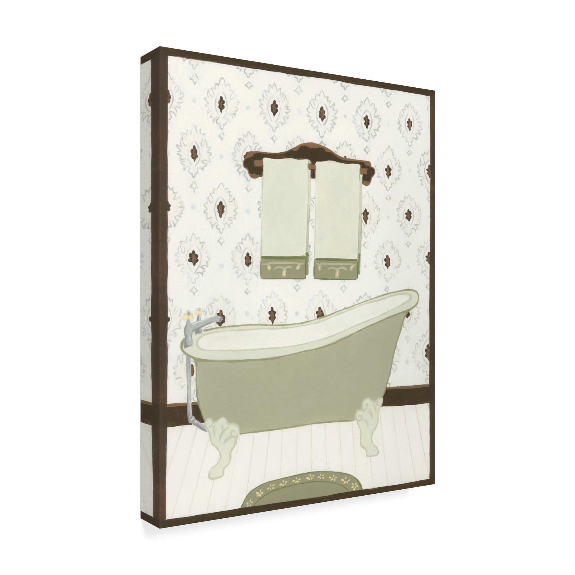 Trademark Fine Art 'Parisian Bath I' Canvas Art by June Erica Vess