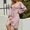 Pink summer dresses, variant on SEMPAI Up to 60% Off Summer Dresses Dresses for Women 2025 Long Sleeve V-Neck Print Mid-Length Summerdresses Soft and Comfortable for Night Out Women's Plus Dresses Up to 60% Off