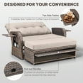 thumbnail image 2 of Gymojoy Outdoor Daybed Set Patio Day Bed Rattan Lounge Sofa Bed with Thick Cushions for Backyard Porch Poolside Lawn Beach,Beige, 2 of 11