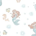 thumbnail image 6 of Bedtime Originals Disney Baby The Little Mermaid White Fitted Crib Sheet - Ariel, 6 of 6