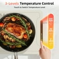 thumbnail image 3 of Auseo Electric Warming Tray, Portable Silicone Food Warming Mat, Warming Mat for Food for Buffets Party and Home Daily Use, 3 Level Temperature, 4 Hours Auto-Off, Easy to Clean, White, 3 of 8