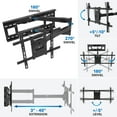 thumbnail image 5 of Mount-It! Full Motion TV Wall Mount with Extra Long Extension, Fits 40"- 80" TVs ,  40" Extension,  110 lbs. Capacity, 5 of 11