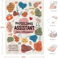 thumbnail image 5 of Physician Assistant Gifts Blanket,PA Week Gifts,Birthday Christmas Appreciation Thank You Gifts for Physician Assistant,Best PA Gifts,White Coat Ceremony Gifts for PA Throw Blanket 50x60, 5 of 6