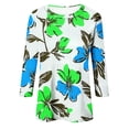thumbnail image 4 of Ounisa T-Shirts à Manches 3/4 pour Femmes Col Rond Mode Décontractée Quotidienne Imprimé Tissu Doux Respirant Printemps 2026 Quotidien Décontracté Confortable Élégant Tendance Hauts P-2TG, 4 of 4