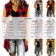 thumbnail image 4 of TGSLY Women's Plaid Long Vest Jacket Lightweight Collared Button Down Open Layering Gilet Dressy Casual Sleeveless Cardigan Coat S, 4 of 7