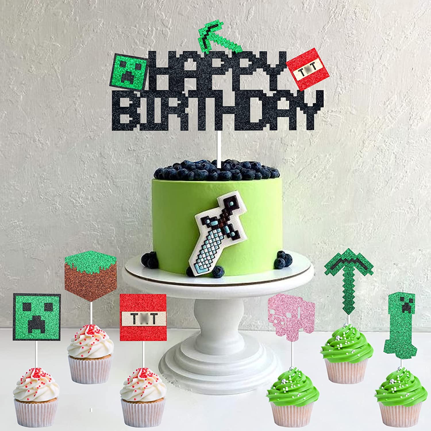 13Pcs Video Game Cake Toppers Cupcake Toppers Set for Kids Birthdays, Game  Themed Video Game Cake Decorations Gaming Birthday Party Supplies, Cake  Decor for Game Fans Boys Girls Adults - Walmart.com