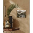 thumbnail image 2 of Drsoum Canvas Wall Art Vintage Framed Classical Painting French Town Bridge Flowing Water Room Decor for Bathroom Bedroom home Living Room - 8x10in Natural Framed, 2 of 6