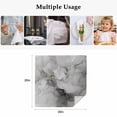 thumbnail image 4 of Grey Ombre Marble Cloth Napkins, Gray Marble Crack Abstract Modern Washable and Reusable Dinner Napkins Set of 6, Table Napkin for Kitchen Party Birthday Wedding Hotel Housewarming 20"x20", 4 of 8