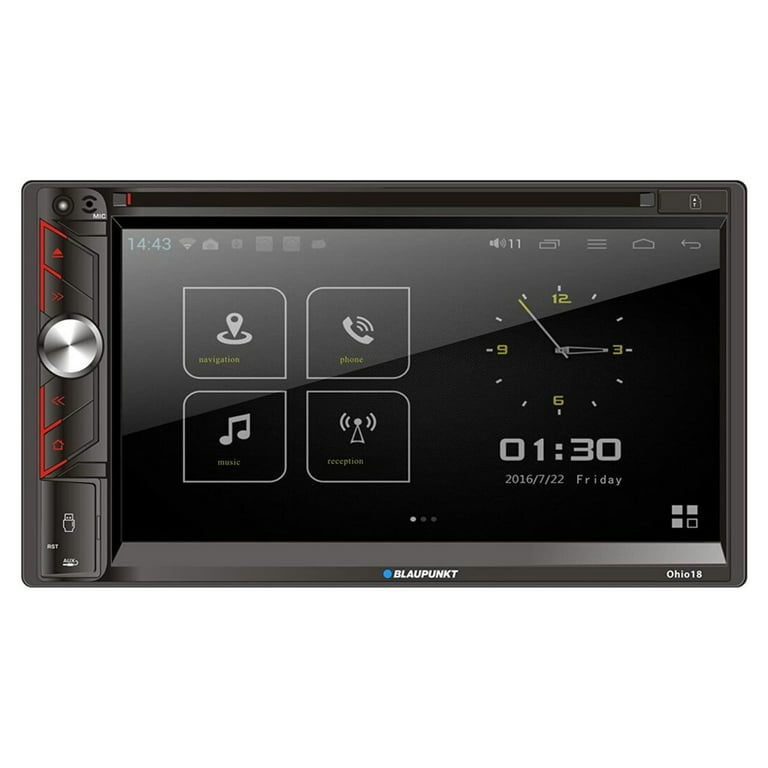Blaupunkt Ohio18 6.9 Dbl DIN Fixed Face Touchscreen DVD MirrorLink