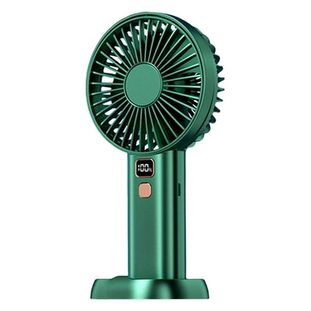 

Shopping Mini Fan Digital Display Handheld Fan Rechargeable Mini USB Charging Desktop Student Portable for Wife Daughter Adult Surprise