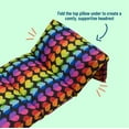 thumbnail image 3 of Wildkin Kids Pillowcase Lounger Cover – Travel-Friendly Sleepover Lounger, Fits Standard Pillows (Pillows Not Included), Soft Cotton Blend, Fun Patterns for Boys & Girls - Rainbow Hearts, 3 of 7
