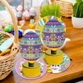thumbnail image 4 of Nilvkv Easter Bunny Lamp, Happy Easter Eggs Bunny Cute Colorful Eggs Inserted in Night Lights Holiday Desktop Glowing Ornament Home Decoration, 4 of 7