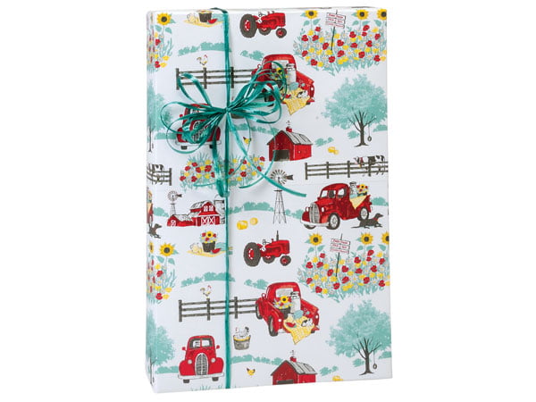 Birthday 5 Sheets of Cow Wrapping Paper Personalized Farm Animal Wrapping Paper Sheets Christmas or Just Because Gift Wrap
