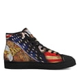 thumbnail image 2 of Proud Nurse Symbol America High Top Canvas Shoes Sneakers Black Size 7.5, 2 of 7