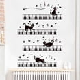 thumbnail image 5 of Cartoon Piano Keys Cat Pvc Wall Stickers Kids Rooms Musical Cats Decal Living Room Bedroom, 5 of 5