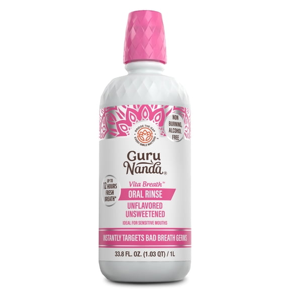 GuruNanda Vita Breath Unflavored & Unsweetened Oral Rinse - 1L