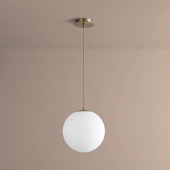 12 inch 120V 8.2W 1 Led Pendant-Aged Brass Finish Bailey Street Home 766-Bel-2894305