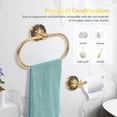 thumbnail image 5 of Threns Brass Toilet Paper Holder,Retro Brass Hand Towel Ring,Tissue Roll Paper Hanger,Wall Mounted Bathroom Accessories,Brass Petal-Relief Series, 5 of 10