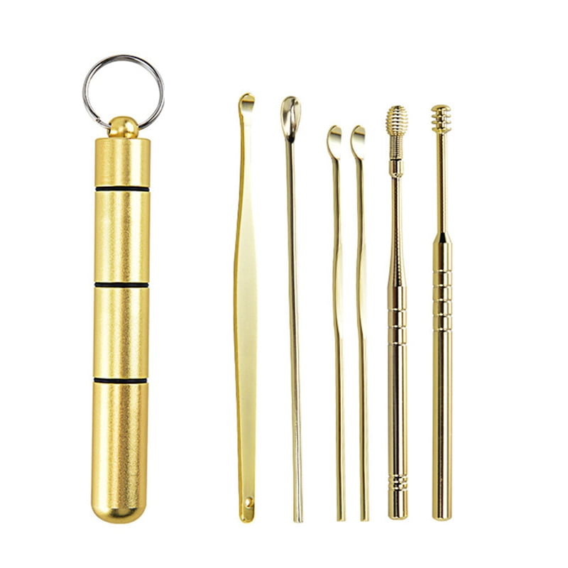 KABOER Portable Ear Cleaner Set Ear Cleaning Spiral Earpick Ear Wax