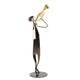 thumbnail image 3 of Figura de trompeta, escultura de músico de Metal hecha a mano, abstracta moderna, para sala de estar, estante de mesa, escritorio y oficina, 3 of 14