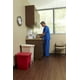 thumbnail image 3 of Bote de basura Rubbermaid Commercial Legacy 30 L rojo Step-On, 3 of 5