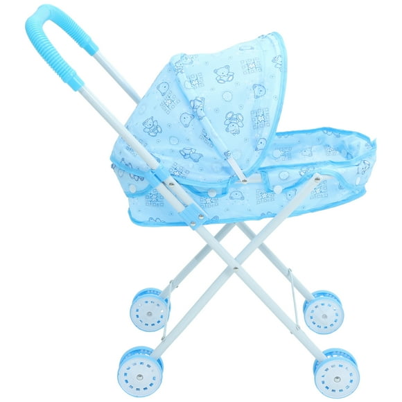 Doll Stroller Toy Doll Stroller Cartoon Pattern Toddlers Doll Stroller Toy Baby Doll Stroller Toy