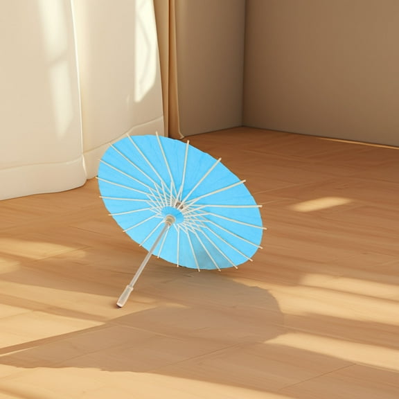 YUYUETIME 1Pack Chinese Umbrella Diy Design Bamboo for Kids Sun Protection Rain Protection Cosplay Events