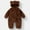 Brown, variant on Baby Fall/Winter Plush Hooded Bear-Print Onesie Set Boys' and Girls' Winter Snow Suit,73,Beige