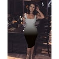 thumbnail image 6 of USSUMA Boho Dress for Women, Women's Sexy Bodycon Tank Dress Sleeveless Ombre Basic Midi Club Dresses Casual Summer Dresses, 6 of 7